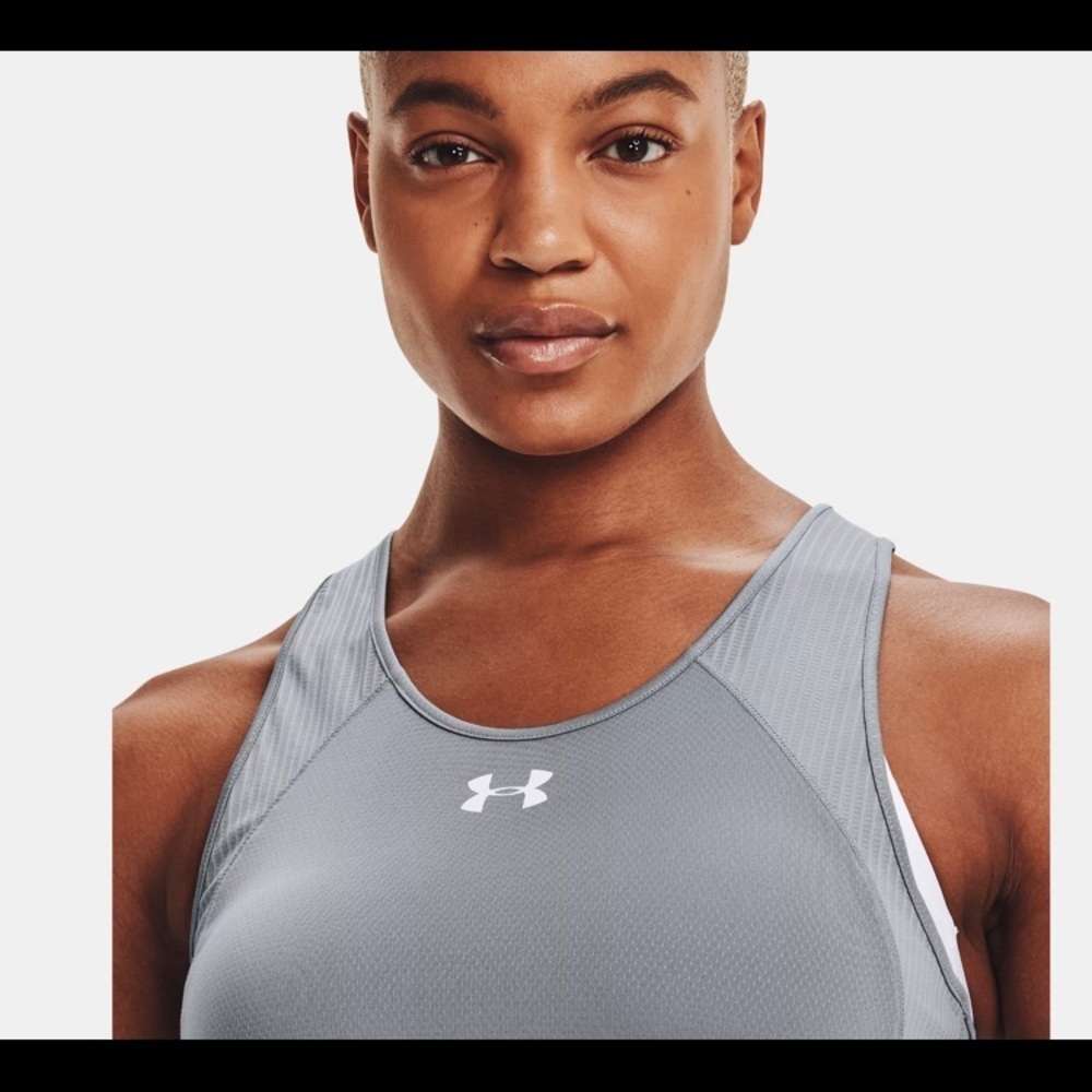Under Armour Women’s Gray UA Game Time Tank XL